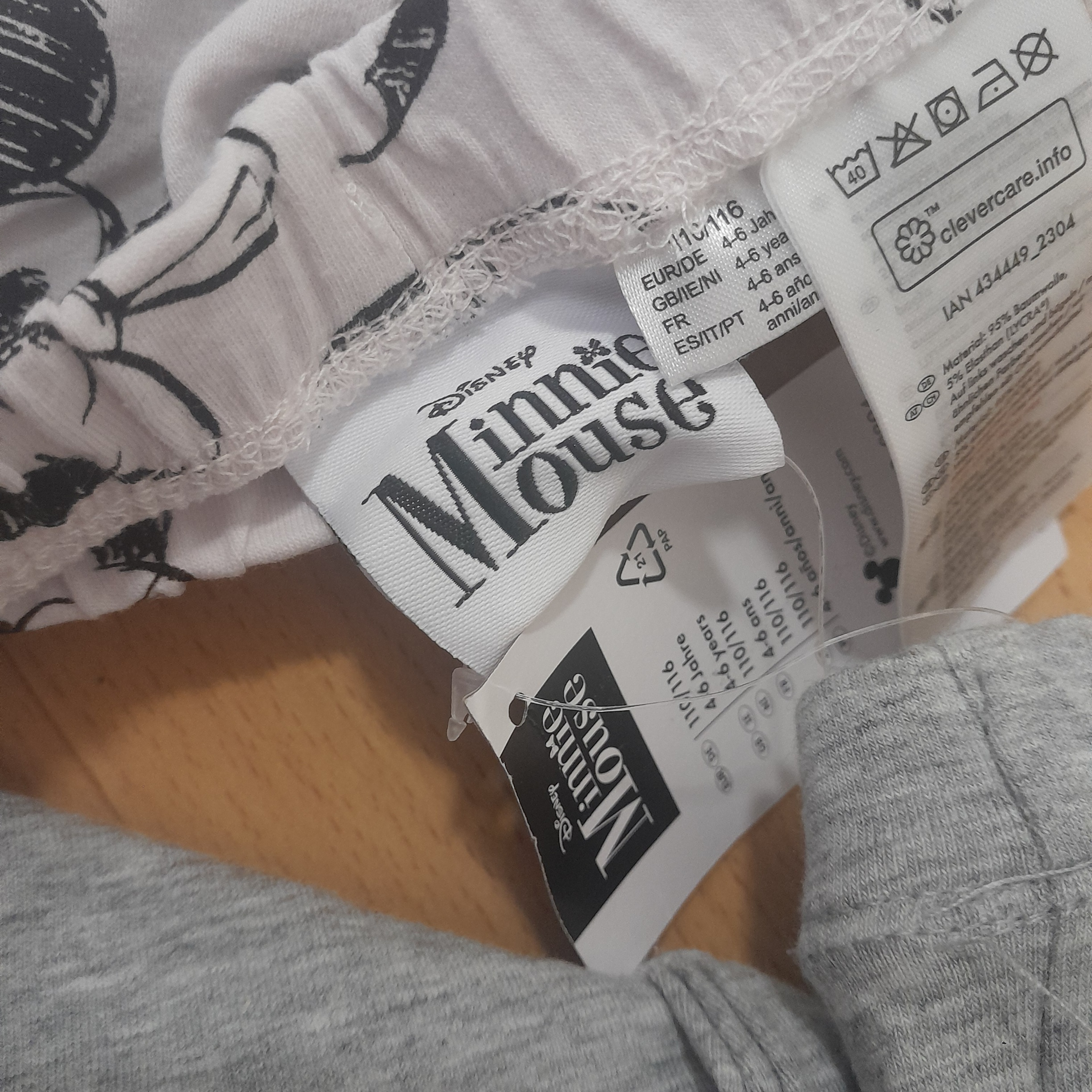 شلوار راحتی دخترانه دیزنی مدل ۶۵۳۲ مجموعه دو عددی چند رنگ - تصویر ۴