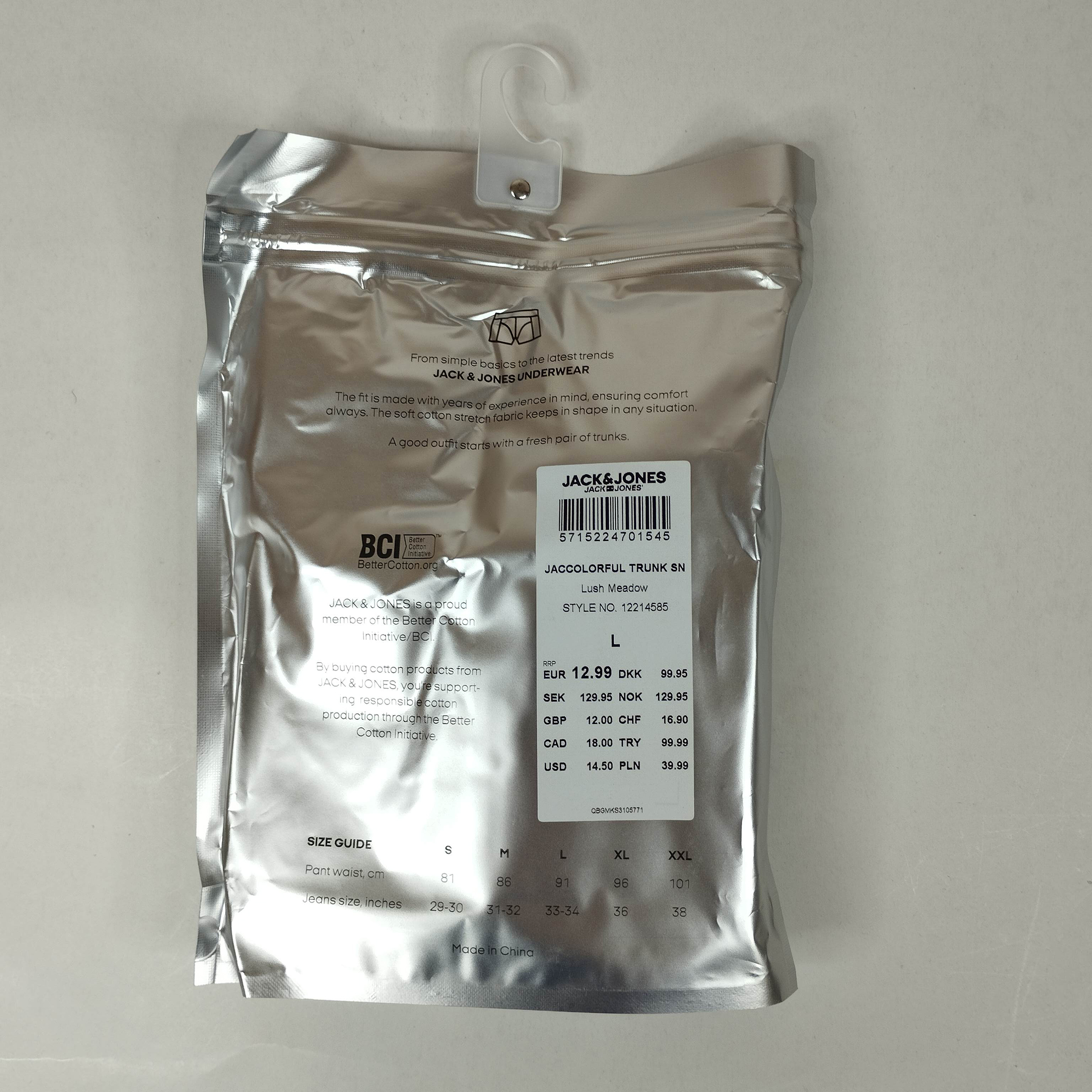 شورت مردانه جک اند جونز مدل SN Lush Meadow STYLE NO 12214585 سبز - تصویر ۳